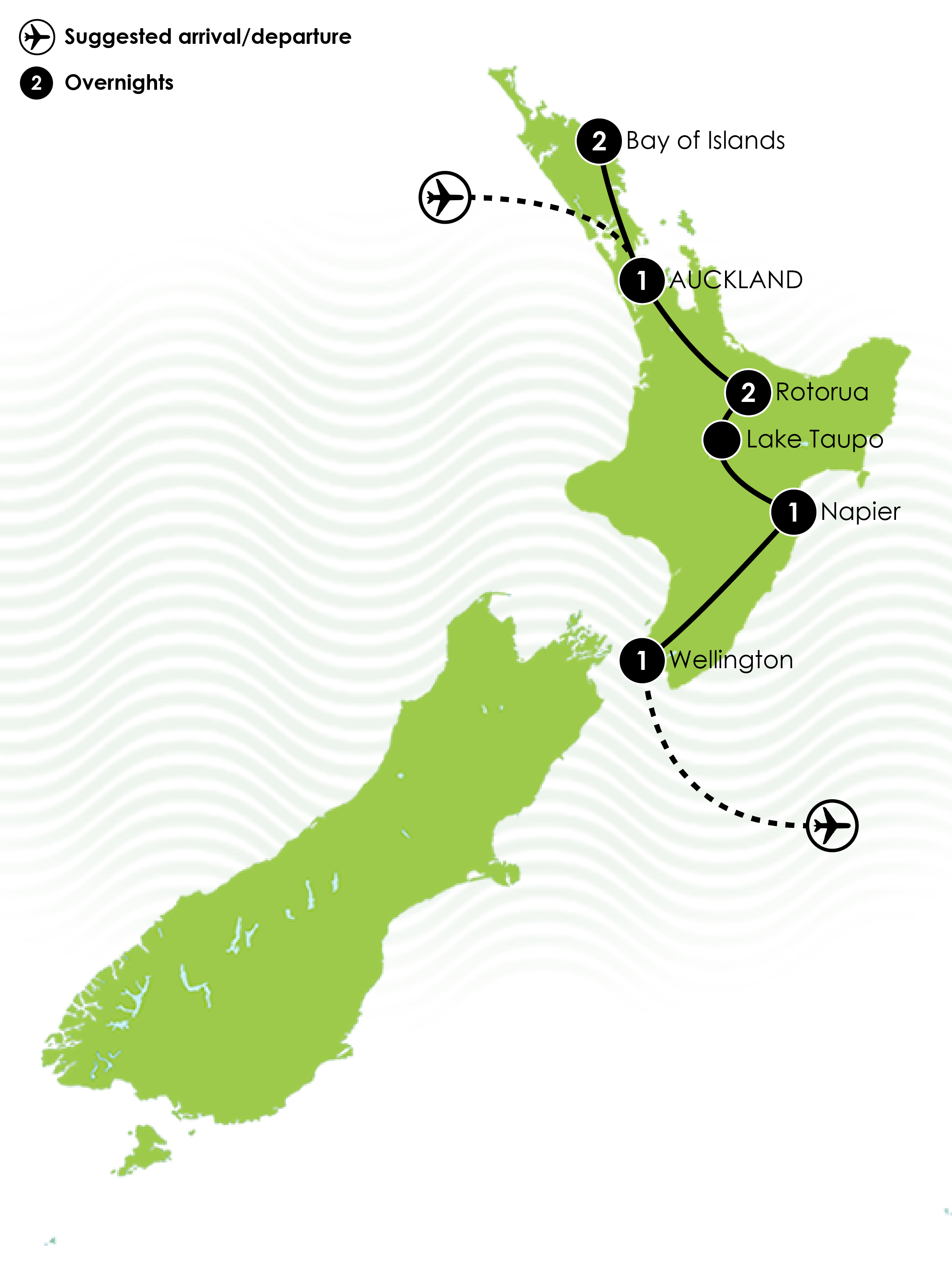 8 Day Classic Northern Discovery map