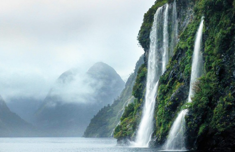Waterfalls Milford Sound