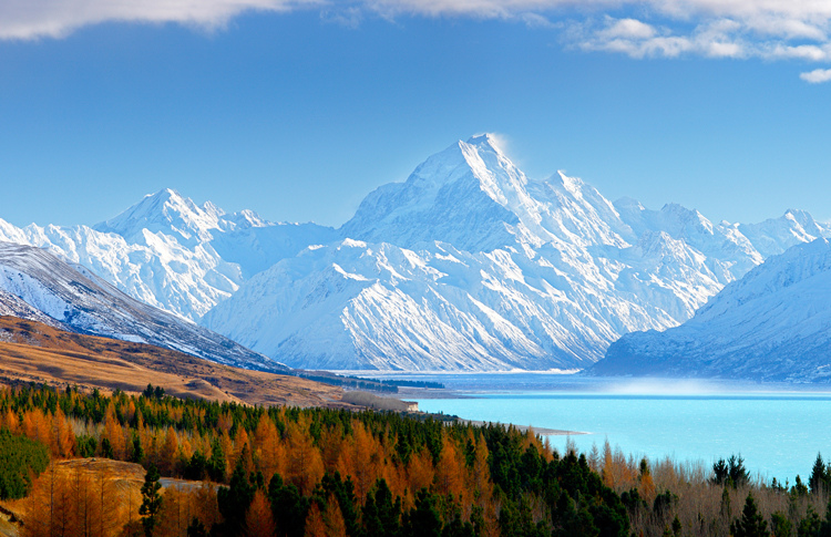 A stunning view of Mount Cook