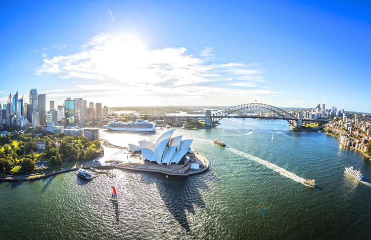 Aerial shot Sydney