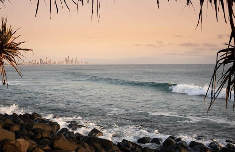 Farewell Brisbane looking back from the Gold Coast