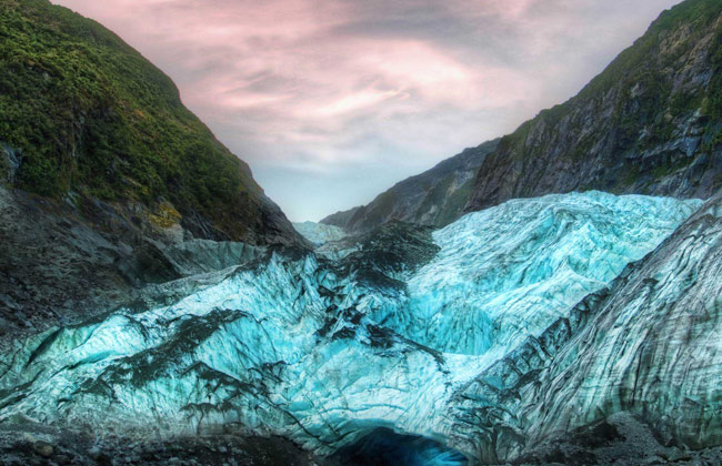 The beautiful Franz Josef glacier.