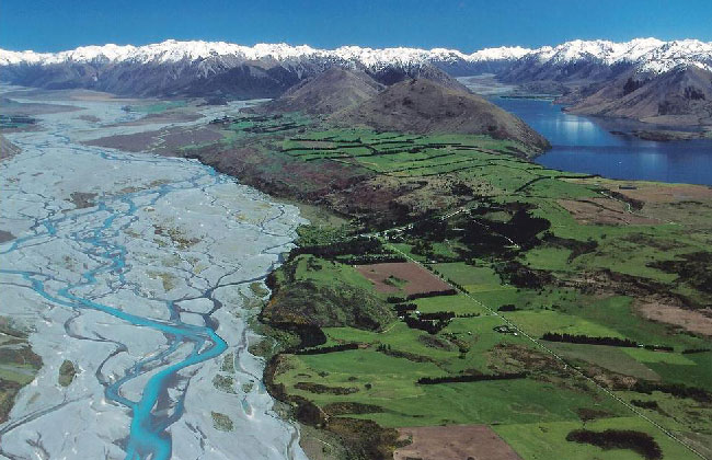 The Canterbury Plains by air