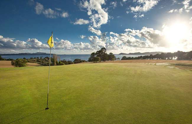 The golf area in Waitangi.