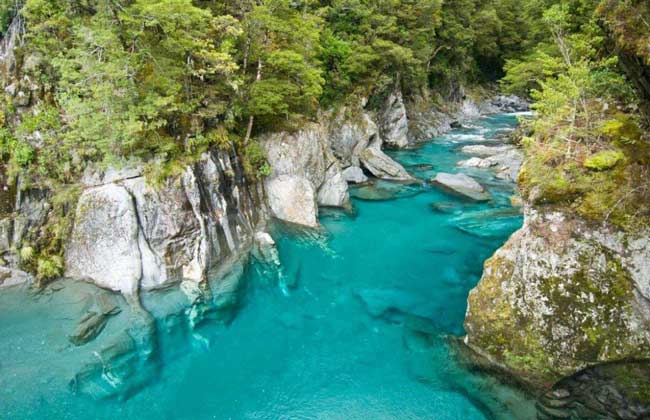 Haast Pass blue pools