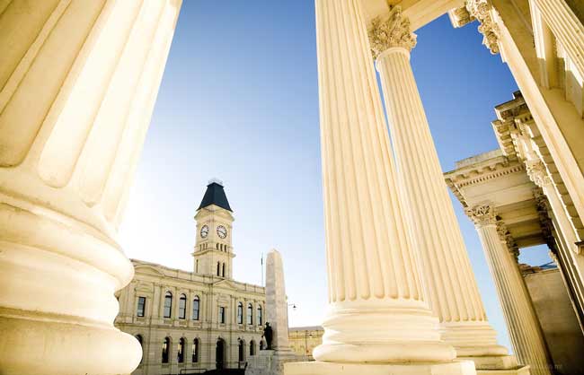 The historical part of Oamaru.