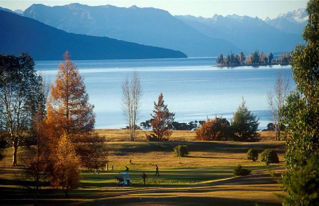 Stunning view of Lake Te Anau, South Island, New Zealand