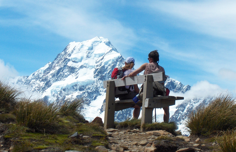 Sealy Tarns View to Aoraki