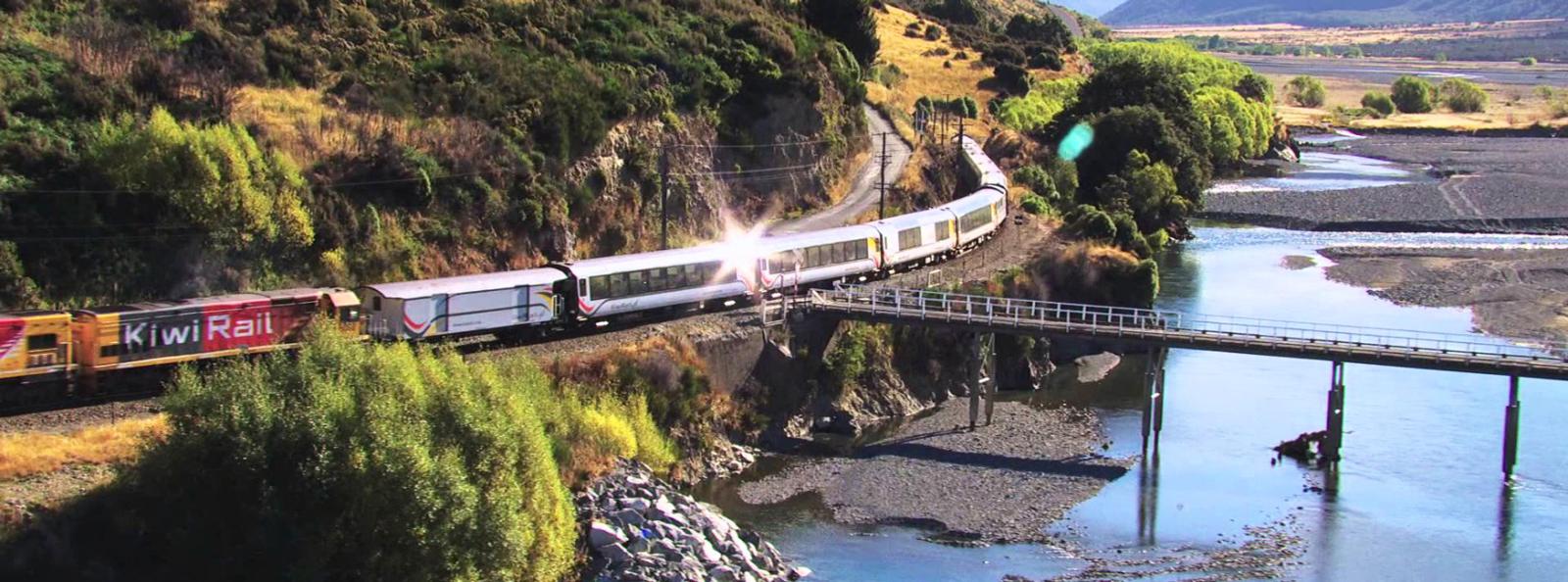 Train heading out of Christchurch