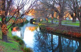 Christchurch River in autumn