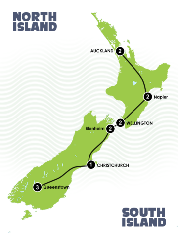 13 Day Relaxed Wine Touring New Zealand Itinerary