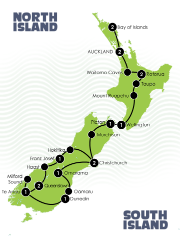 17 Day The Magical Tour of New Zealand