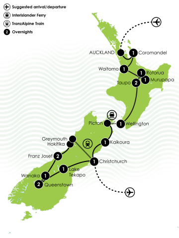 Amplified NZ Tour Large Map