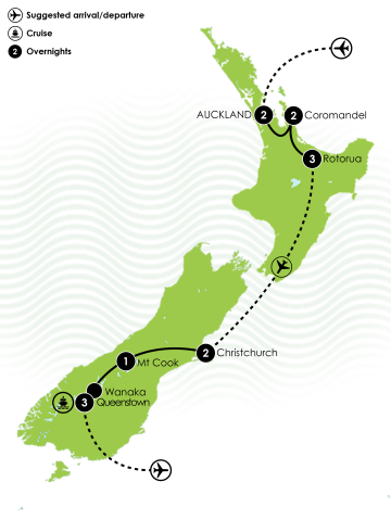 Maps NZ Family Adventure Holiday - kids 4 to 7 Large Map