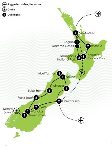 22 Day NZ Multisport Large Map