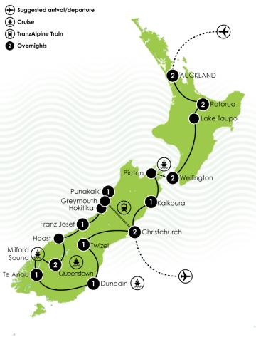 Tour Map: 24/25 New Zealand Uncovered