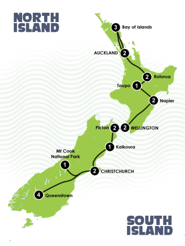 The Ultimate New Zealand Golf Tour Maps