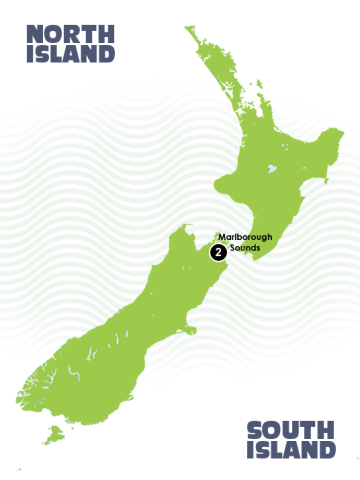 Queen Charlotte Track, New Zealand Map