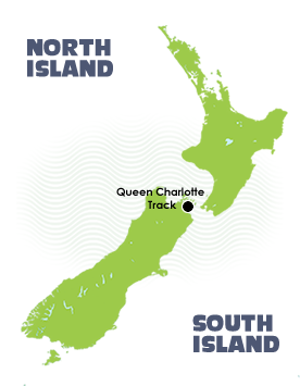 Walking Queen Charlotte Track - Location Map