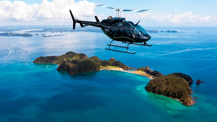 Helicopter Flight over Bay of Islands