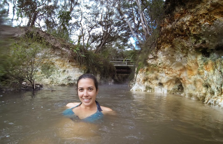 Wild Hot Springs when you Self drive New Zealand