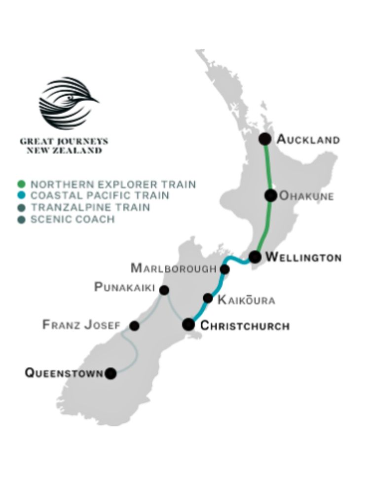 Great Journeys New Zealand - New Zealand Highlights Tour Ma
