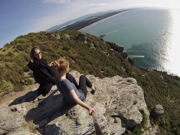 European Girls exploring Central New Zealand