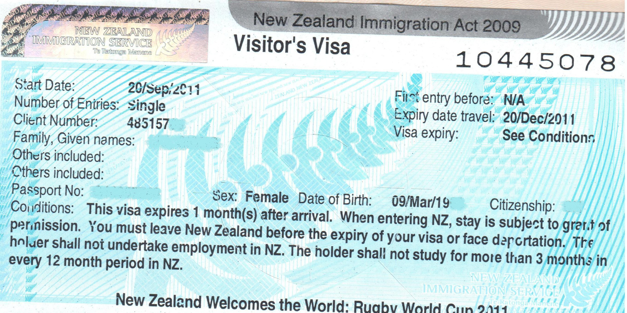 travel document new zealand