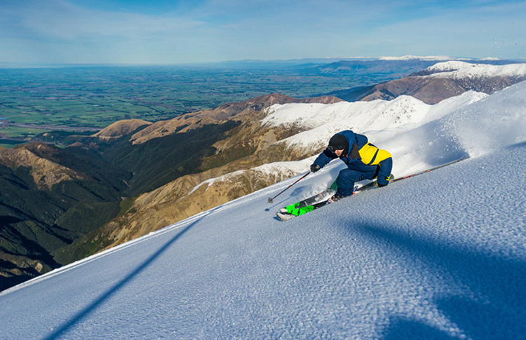 Nice picture of a slope at Mount Hutt.