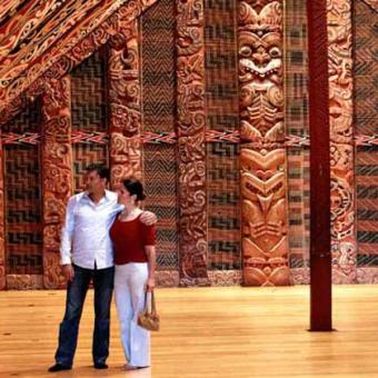 Experiencing a Maori Marae on a New Zealand self-drive cultural tour.