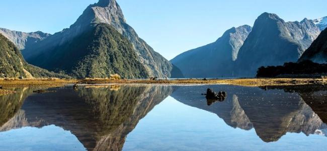 Milford Sound reflective waters