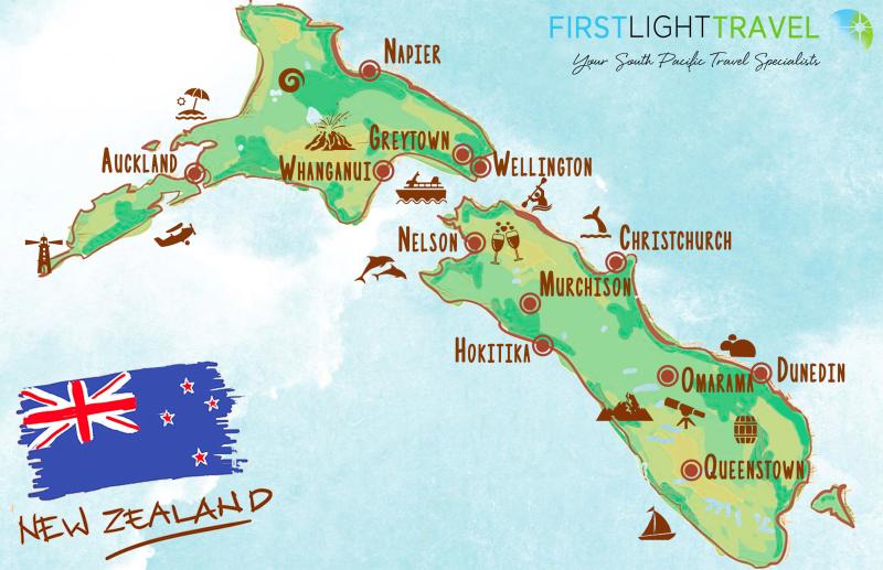 Shopping Map New Zealand