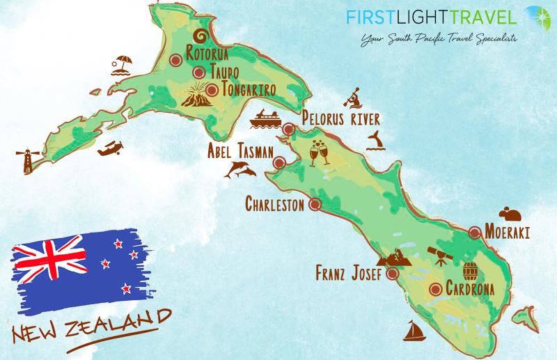 Map of Lizs top hot spots