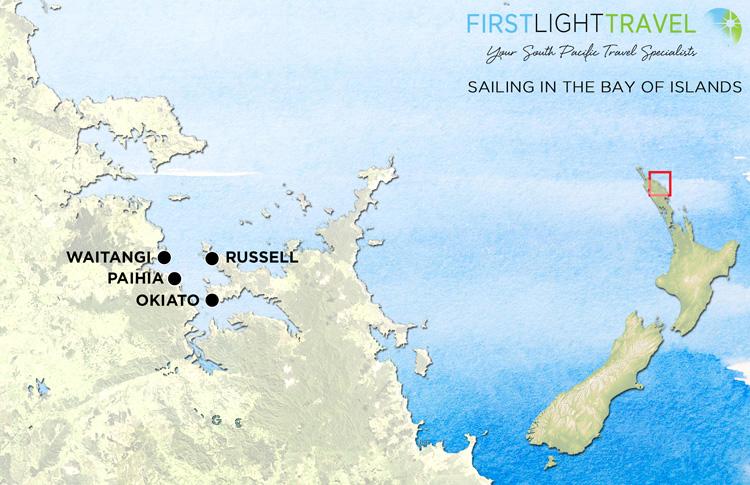 Map Sailing in the Bay of Islands
