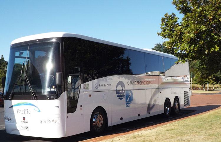 A Grand Pacific Tours Coach