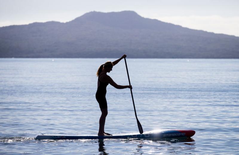 Morning Paddle-boarding with views to Rangitoto Island Rangitoto Island 