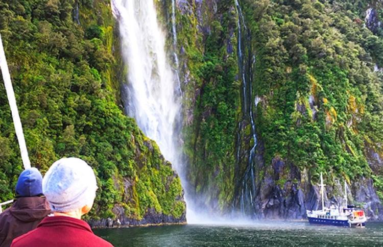 Milford Sound waterfalls