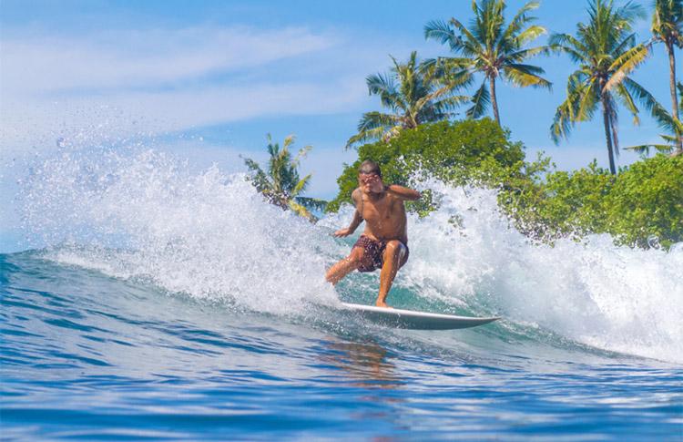 Surfing Fiji