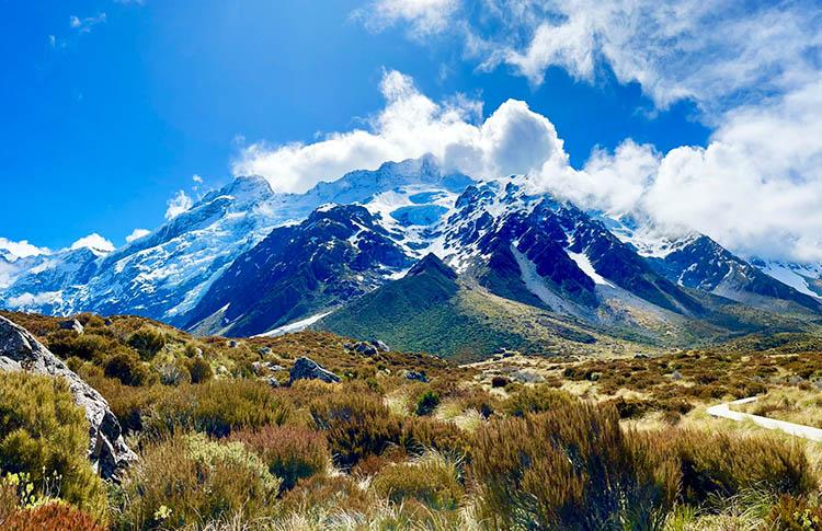 Hooker Valley Hike - with Mt Cook in the background