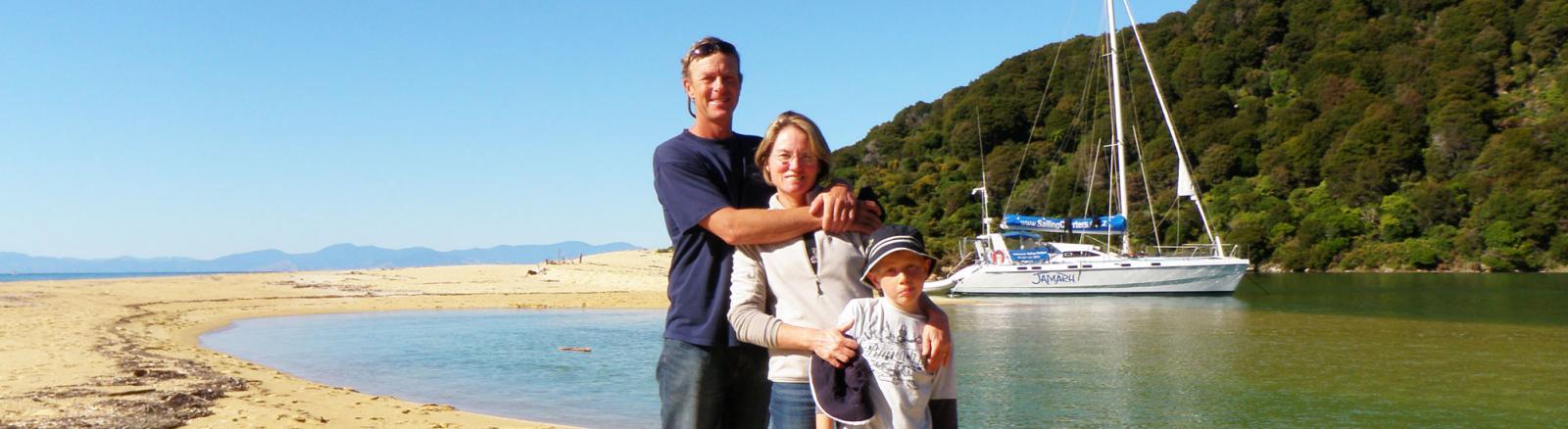 Sailing Family in the Abel Tasman