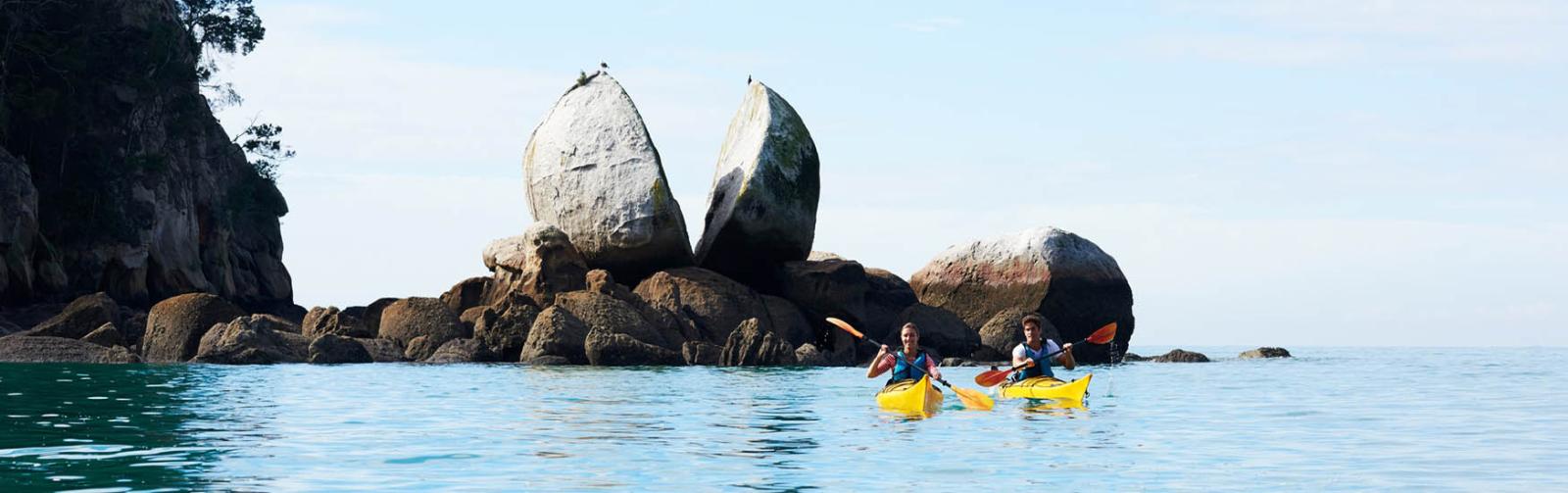 Kayaking at Split Apple Rock