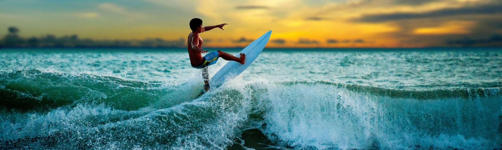 Surfing Fiji