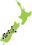 NZ World Heritage Hike Small Map