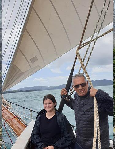 Marcela Frutschi Family sailing