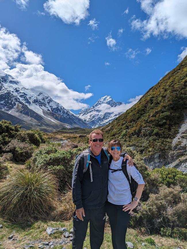 Darren hiking in the South Island