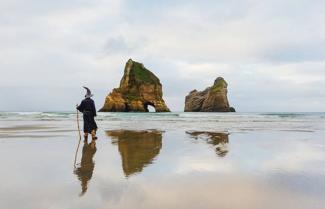 Wild Remote Beach New Zealand