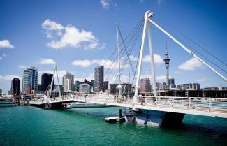 View of Wynyard Crossing Bridge Auckland City