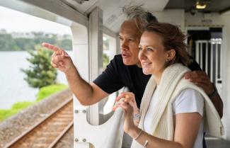 Travelling on the Northern Explorer Train