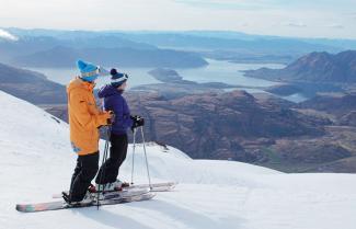 Skiing at Treble Cone, Wanaka