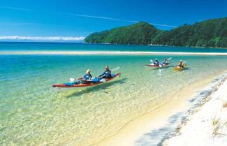 Kayaking Abel Tasman.